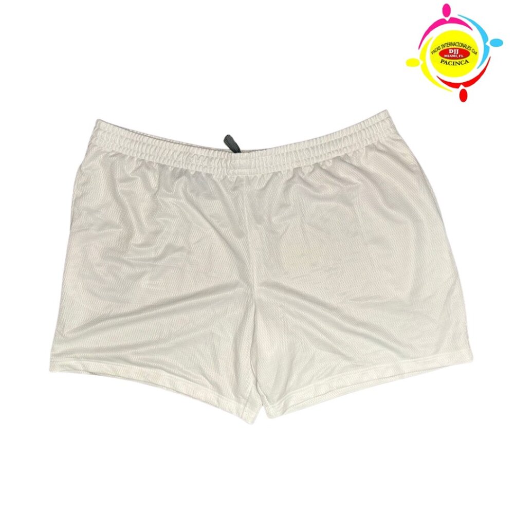 *ATHLETIC WORKS WHITE SPORT SHORTS